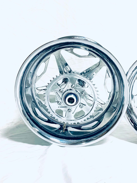 STAR NINJA 300 FAT TIRE CHROME SPEED STAR WHEELS 2012-2020 KAWASAKI