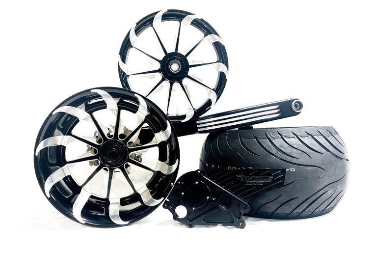 新品タイヤ ZX-14 300 SINGLE SIDE OSD FAT TIRE KIT BLACK TORNADO 12-20