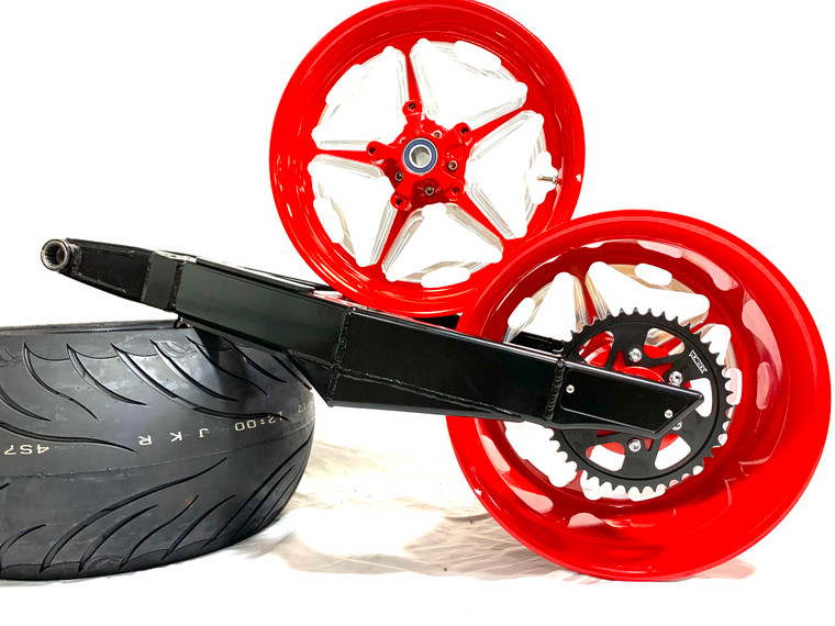 330 FAT TIRE KIT RED CONTRAST SPEED STAR WHEELS 2006-2011