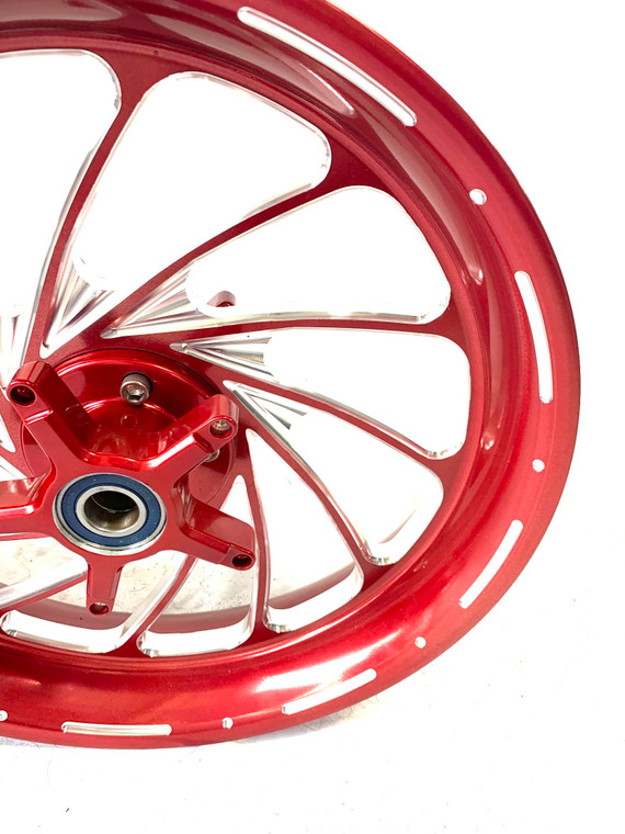 360 FAT TIRE CRIMSON RED TURBO WHEEL PACKAGE 2006-2011 KAWASAKI 