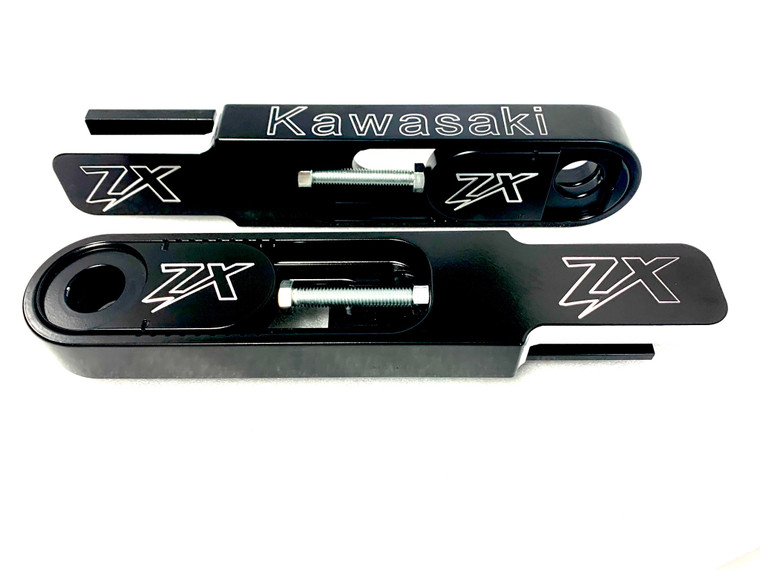 SWINGARM EXTENSIONS BRAKE LINE CHAIN BLACK CONTRAST 2010