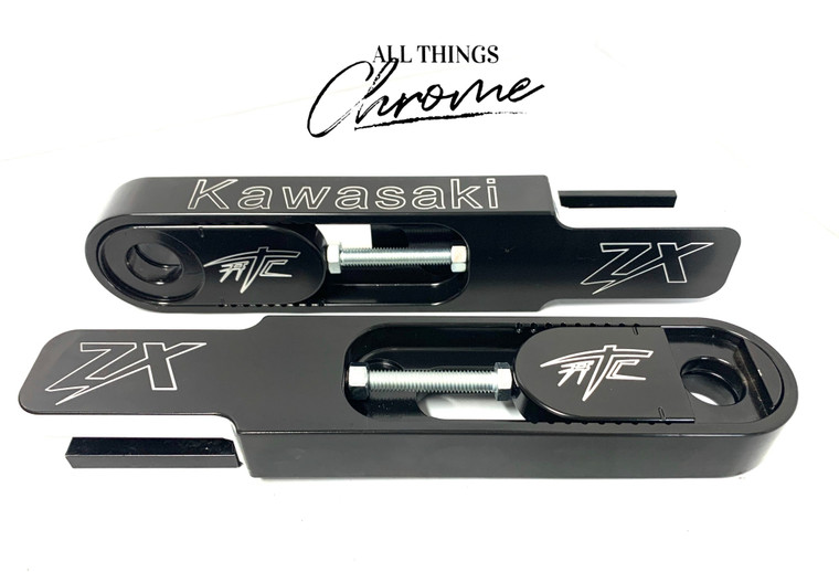 SWINGARM EXTENSIONS 3-9" BLACK CONTRAST CUT 2003 KAWASAKI NINJA ZX12