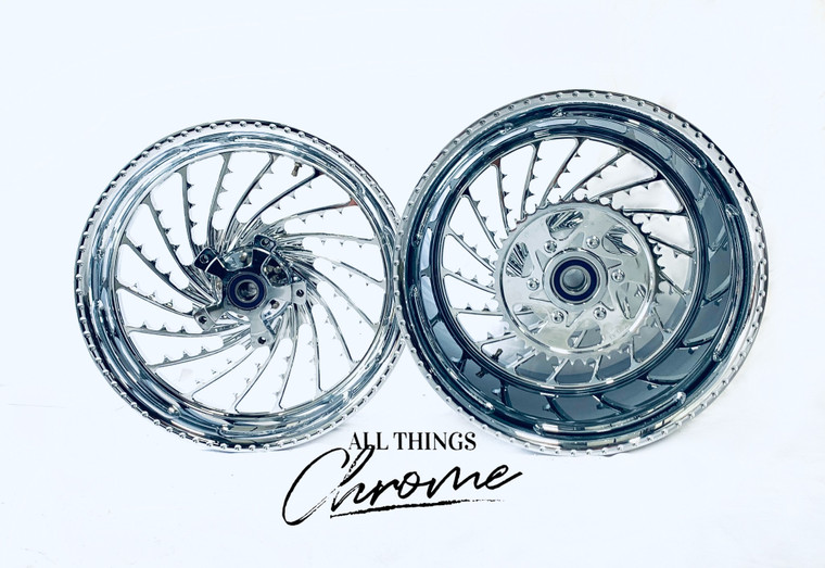 NINJA 360 FAT TIRE CHROME ICE WHEEL PACKAGE 2012-2020 KAWASAKI