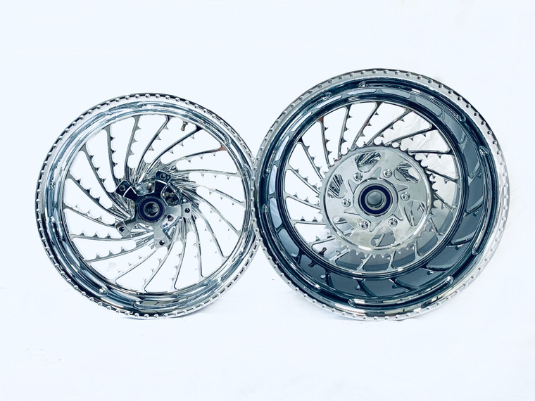 マイ NINJA 360 FAT TIRE CHROME ICE WHEEL PACKAGE 2012-2020 KAWASAKI