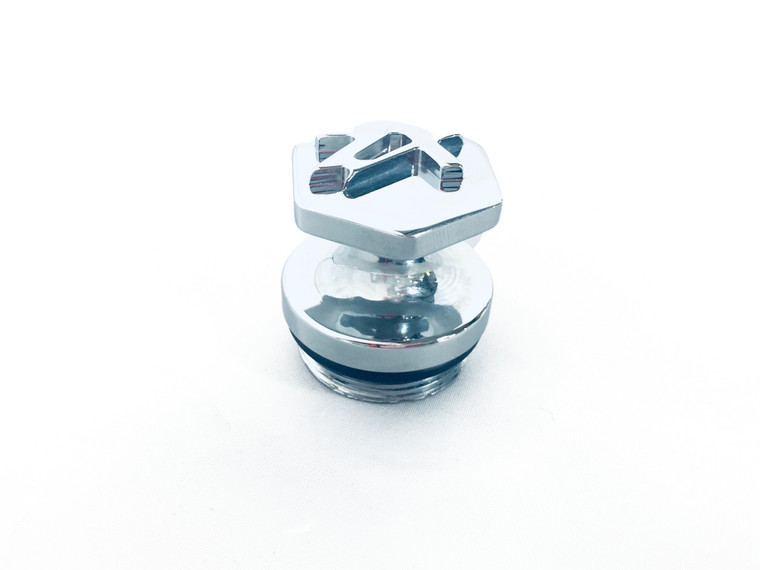 ZX 3D CHROME OIL CAP OIL PLUG 03-06 NINJA ZX-6R (ZX636) - United