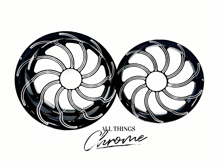 CBR1000RR 330 FAT TIRE BLACK CONTRAST CUT CHAOS WHEELS 2007 HONDA CBR1000RR