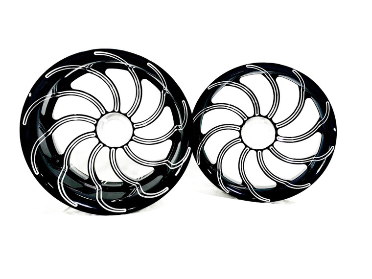 は NINJA 360 FAT TIRE BLACK CONTRAST CUT CHAOS WHEELS 2000-05