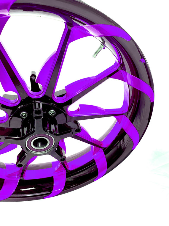 オーダー NINJA 330 FAT TIRE BLACK & CANDY PURPLE TORNADO WHEELS 04-10