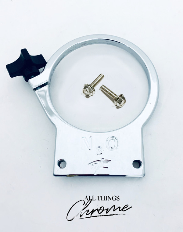 GSXR CHROME NITROUS BOTTLE BRACKET NO2 FOR 01-08 SUZUKI GSXR 1000