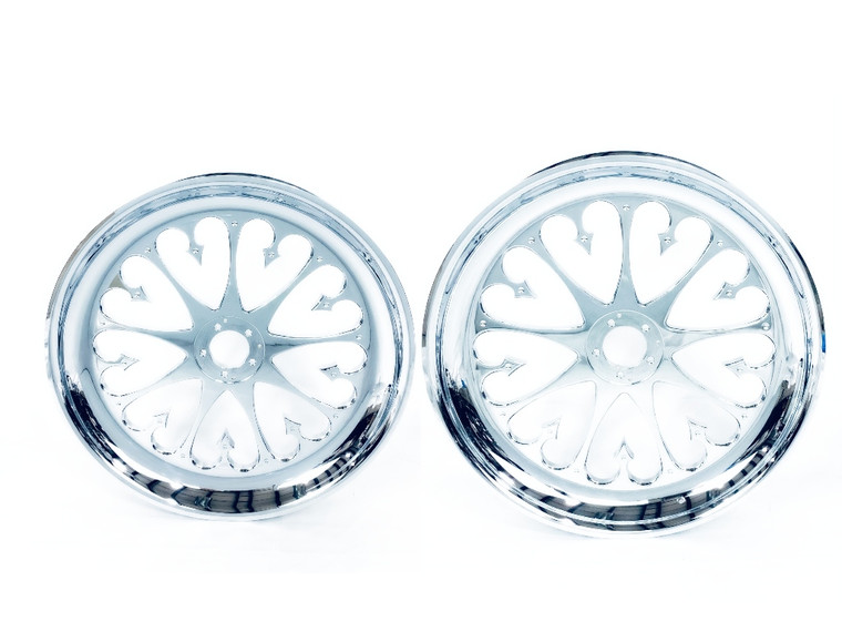 ZX-14 240 FAT TIRE CHROME STILETTO WHEELS 2012-2020 KAWASAKI NINJA