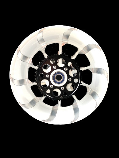 NINJA 330 FAT TIRE WHITE CONTRAST CUT TORNADO WHEELS 06-11