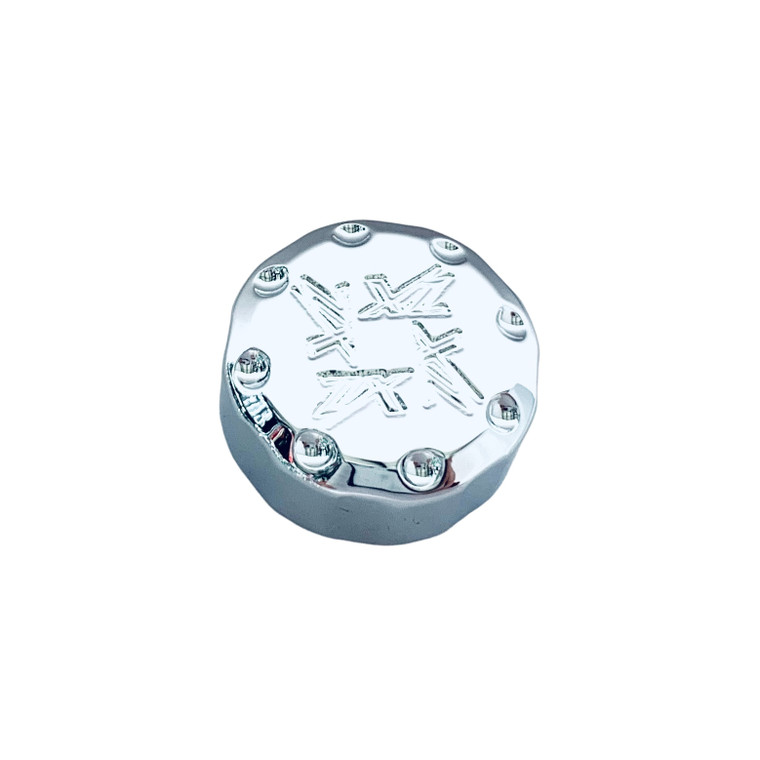 かっぷ ZX14 CHROME DIAMOND CUT ATC CLUTCH RESERVOIR CAP 06-11