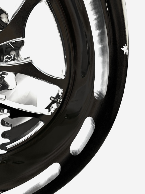 、 NINJA 300 FAT TIRE KIT BLACK & CHROME RECLUSE WHEELS 10-15