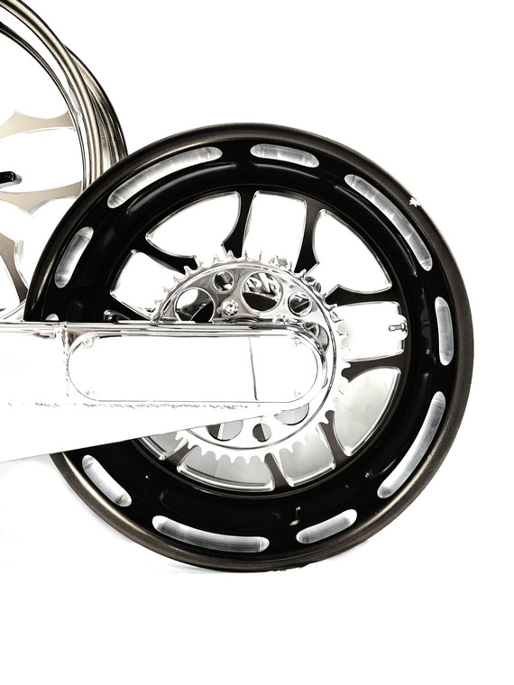NINJA 300 FAT TIRE KIT BLACK & CHROME RECLUSE WHEELS 10-15