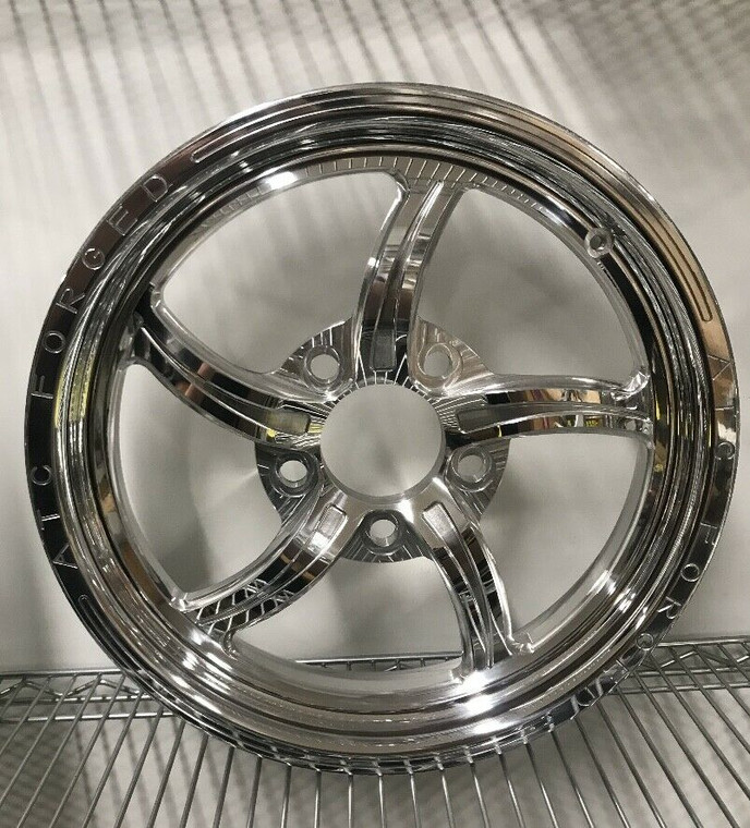 17" Front Drag Racing Wheels "VINCERE" - Chrome Finish - Set of 2