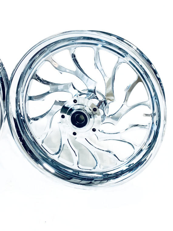 NINJA 360 FAT TIRE CHROME HELLIAN WHEELS 10-15 KAWASAKI NINJA ZX NINJA 360 FAT TIRE CHROME HELLIAN WHEELS 10-15 KAWASAKI NINJA ZX