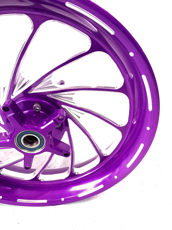 NINJA 300 FAT TIRE PURPLE CONTRAST CUT TURBO WHEELS 10-15