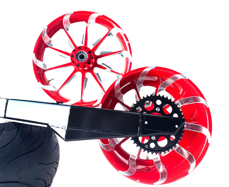 ZX14 330 OSD FAT TIRE KIT RED CONTRAST TORNADO WHEEL 2012-20