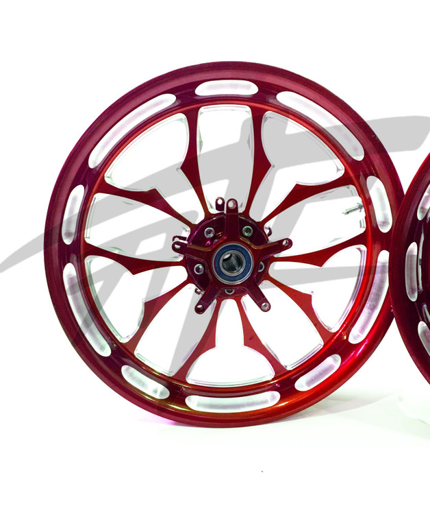 りん✩.*˚ NINJA STOCK SIZE LOLLYPOP RED CONTRAST RECLUSE WHEELS 06-11