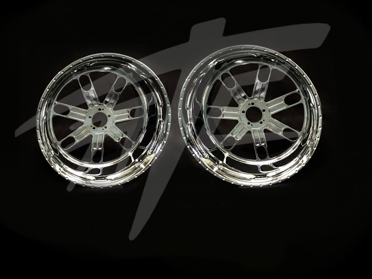 NINJA 240 FAT TIRE CHROME SLAM WHEELS 04-10 KAWASAKI NINJA ZX-10R
