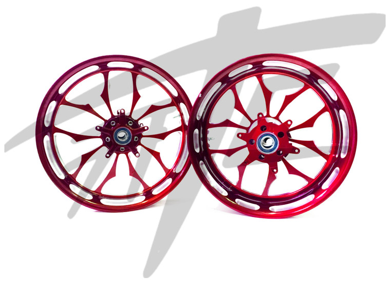 NINJA 240 FAT TIRE LOLLYPOP RED CONTRAST RECLUSE WHEELS 04-10