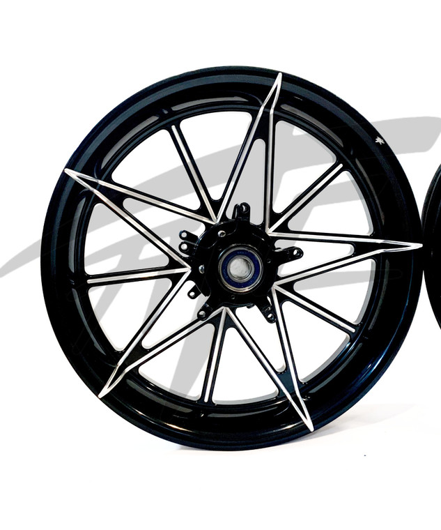 NINJA STOCK SIZE BLACK CONTRAST CUT EMPIRE WHEELS 00-05