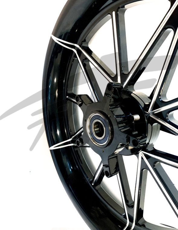 NINJA 240 FAT TIRE BLACK CONTRAST CUT EMPIRE WHEELS 10-15 KAWASAKI