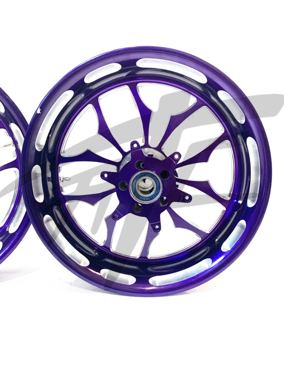  NINJA 240 FAT TIRE ILLUSION PURPLE RECLUSE WHEELS 00-05 KAWASAKI