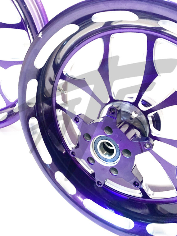 ARTIFICE パープル NINJA 360 FAT TIRE ILLUSION PURPLE RECLUSE WHEELS 06-11 KAWASAKI