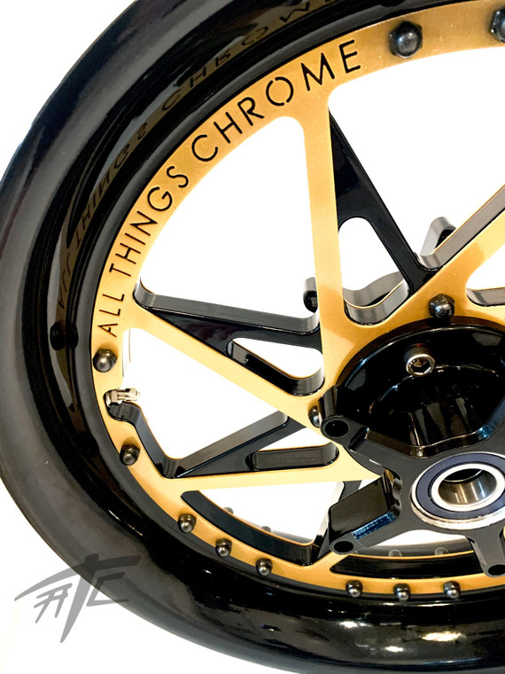 NINJA 300 FAT TIRE BLACK/GOLD SPARKLE SWITCHBACK WHEELS 10-15