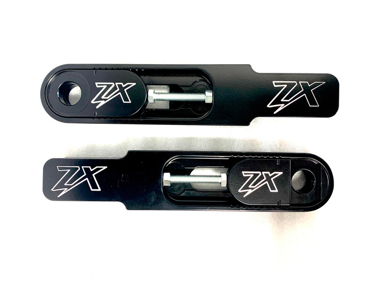 SWINGARM EXTENSIONS BRAKE LINE CHAIN BLACK CONTRAST 2002 KAWASAKI