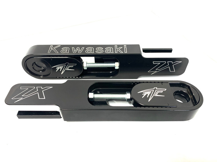 BLACK CONTRAST SWINGARM EXTENSIONS, BRAKE LINE, CHAIN 2005