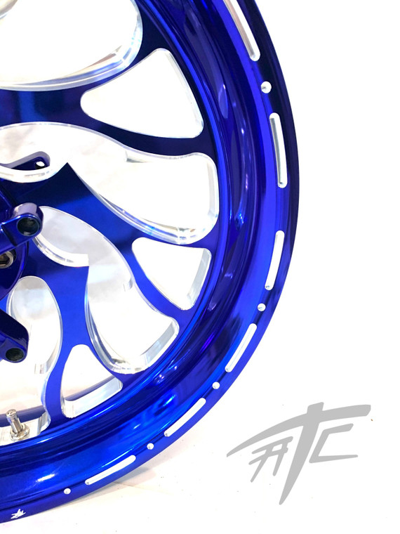 ZX-12 330 FAT TIRE ROYAL BLUE CONTRAST HELLIAN WHEELS 00-05 NINJA ZX-12 330 FAT TIRE ROYAL BLUE CONTRAST HELLIAN WHEELS 00-05 NINJA