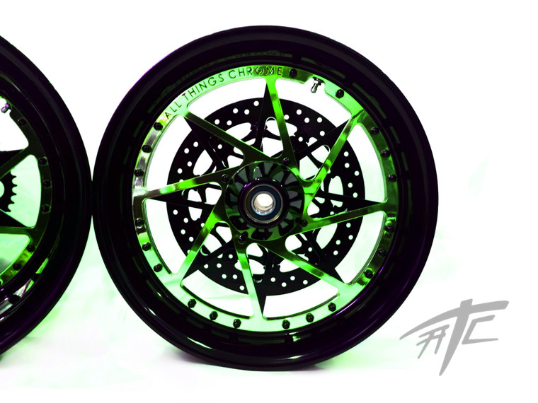 … ZX-10R 300 FAT TIRE BLACK/CANDY GREEN SWITCHBACK WHEELS 10-15