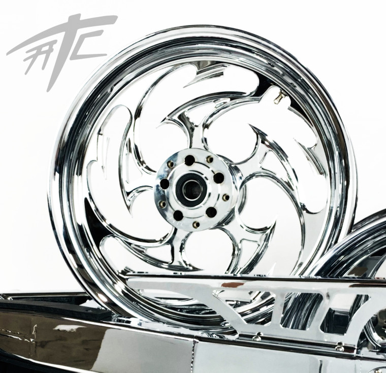 ラジコン NINJA 240 FAT TIRE CHROME SHREDDER WHEELS 04-10 KAWASAKI NINJA ZX