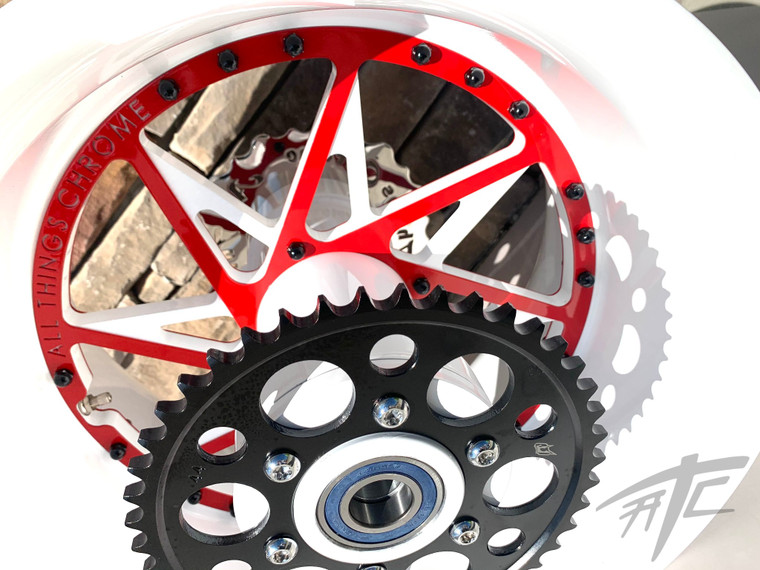 s NINJA 360 FAT TIRE WHITE & RED SWITCHBACK WHEELS 06-11 KAWASAKI