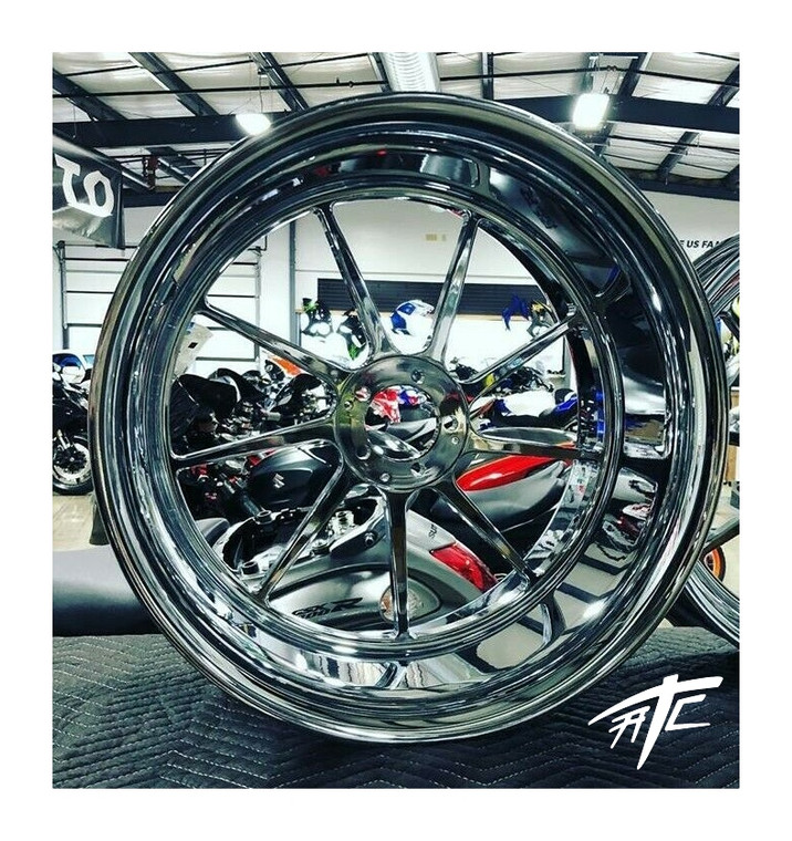 NINJA 360 FAT TIRE CHROME OMNI WHEELS 04-10 KAWASAKI NINJA ZX-10R