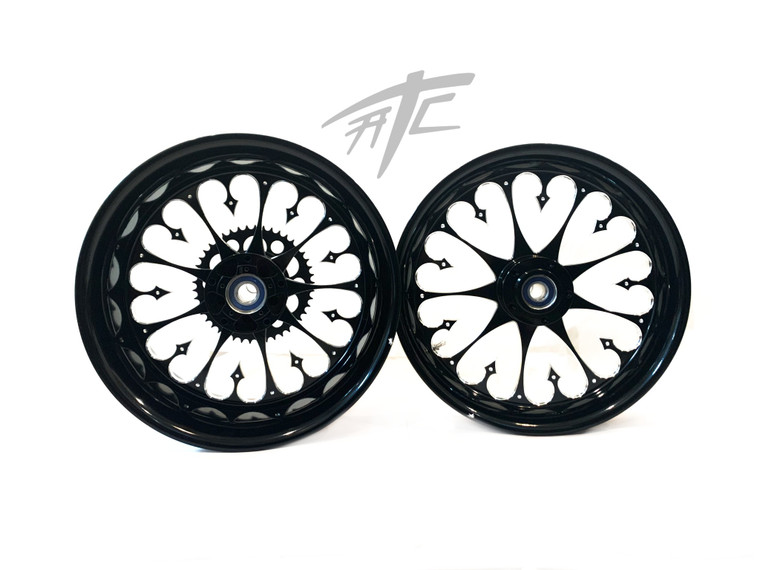 CBR STOCK SIZE BLACK CONTRAST CUT STILETTO WHEELS 2008-2011 CBR1000RR