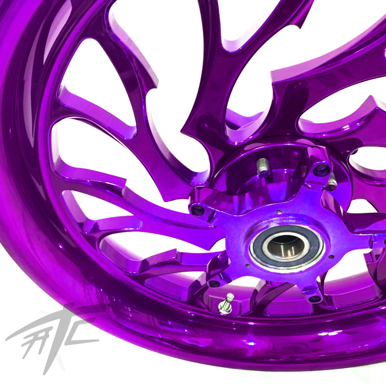 GSXR STOCK SIZE CANDY PURPLE HELLIAN WHEELS 06-07 SUZUKI GSXR 600