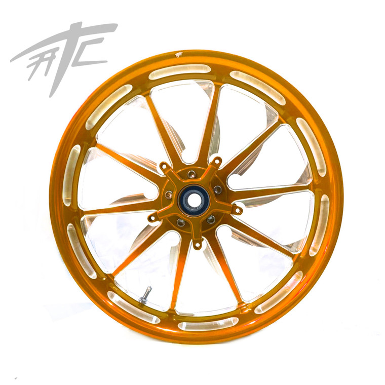 NINJA 240 FAT TIRE ORANGE CONTRAST LAUNCH WHEELS 06-11 KAWASAKI