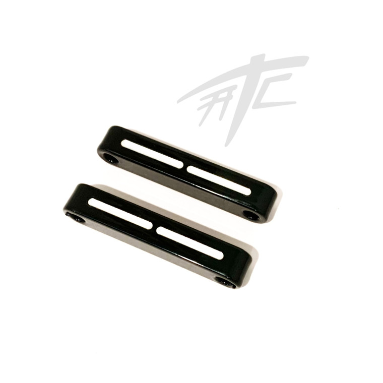 HARLEY BLACK CONTRAST 26" FENDER SPACER BRACKETS 2014 & up FLTR - Road Glide