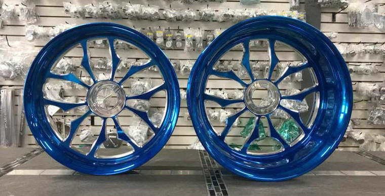 GSXR1000 CANDY BLUE STOCK SIZE RECLUSE WHEEL PACKAGE FOR 09-19 Suzuki GSXR1000