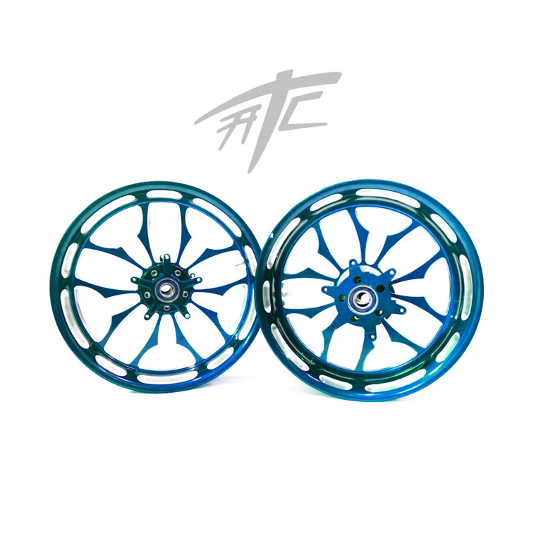 GSXR 240 FAT TIRE PLAYBOY BLUE RECLUSE WHEELS 2009-2020 SUZUKI GSXR 1000