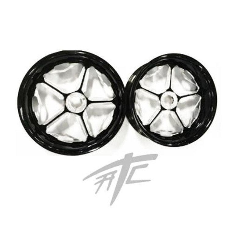 GSXR 330 FAT TIRE BLACK CONTRAST SPEED STAR WHEELS 2009-2020 SUZUKI GSXR 1000