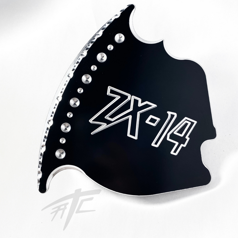 専用３ ZX14 BLACK CONTRAST CUT FRONT/RIGHT BRAKE CALIPER COVER 2006-2011