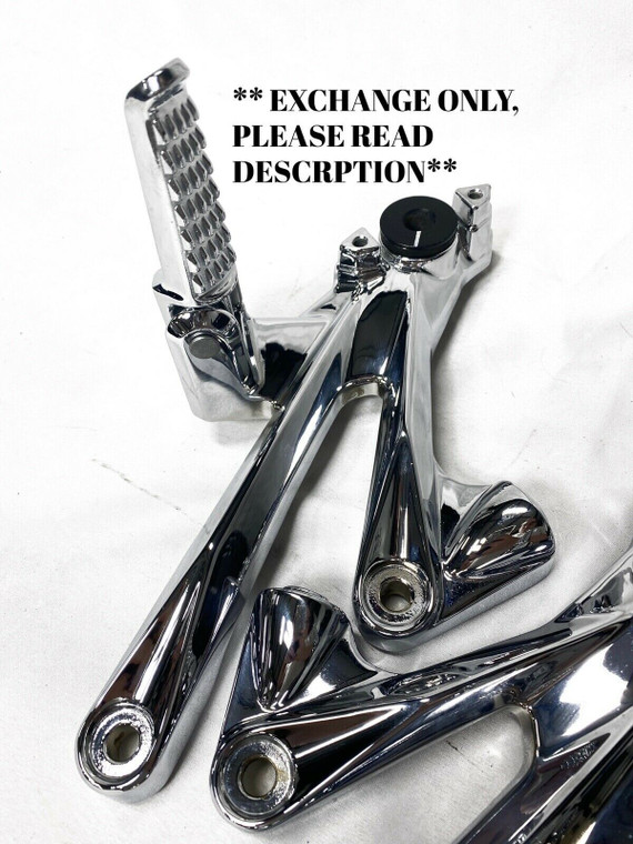 パーツ masakasa ZX14 !!EXCHANGE!! CHROME OEM REAR FOOT PEGS & BRACKETS ALL
