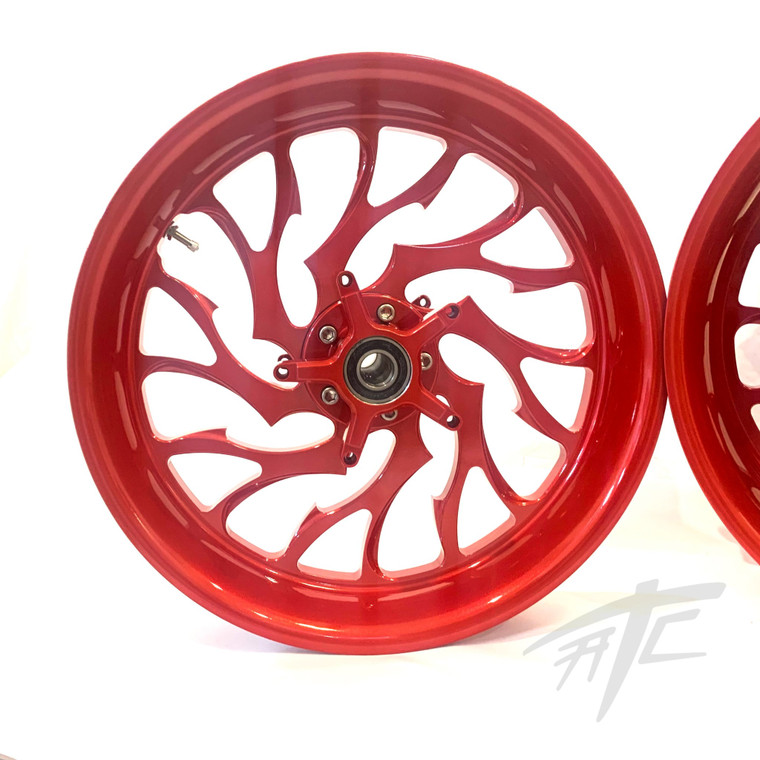NINJA 330 FAT TIRE PRO RED HELLIAN WHEELS 06-11 KAWASAKI NINJA ZX