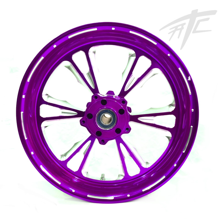 NINJA 360 FAT TIRE PURPLE CONTRAST VANDETTA WHEELS 06-11 KAWASAKI