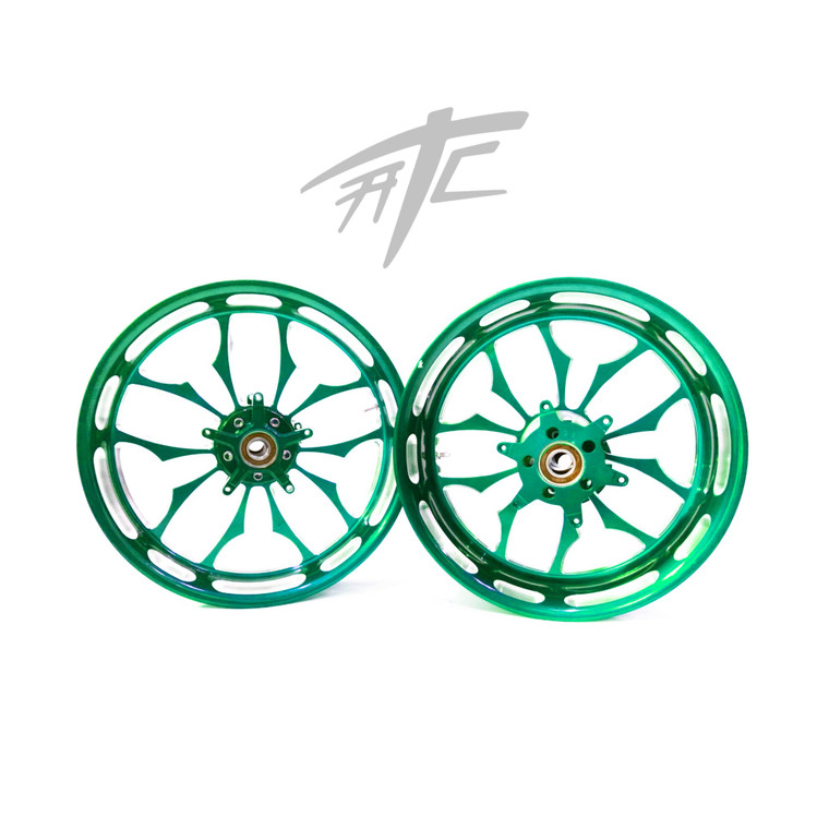 GSXR 360 FAT TIRE SEAFOAM GREEN RECLUSE WHEELS 08-20 SUZUKI GSXR 600 750