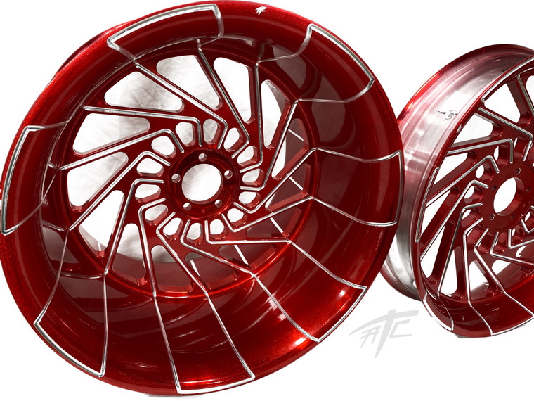KAWASAKI 240 FAT TIRE WILDER RED CONTRAST MAYHEM WHEELS 06-11